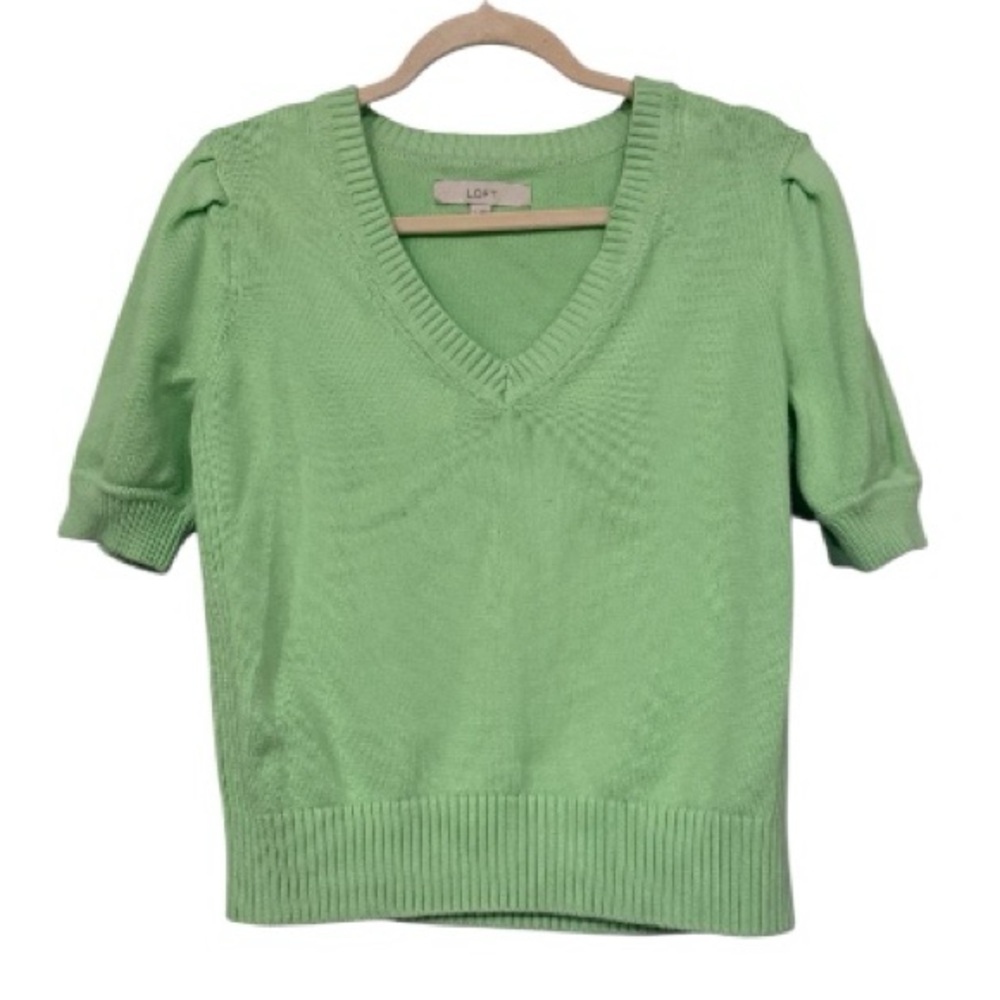 LOFT | Short Puff Sleeve Sweater